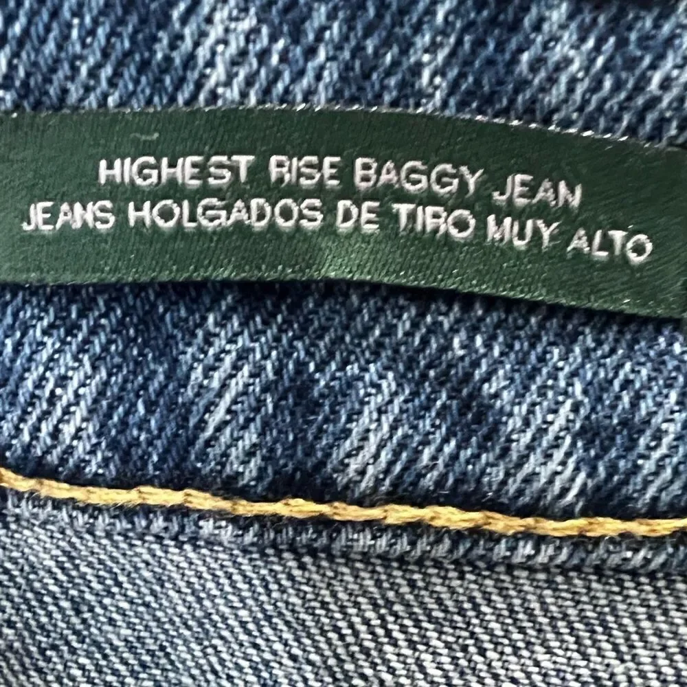 Wild fable highest rise baggy jeans distressed medium wash size 29/8 - Picture 7 of 16